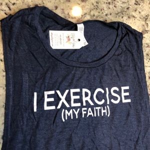 New unworn with tag muscle tee by Elly and Grace